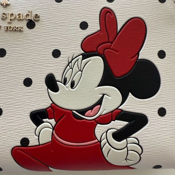 Disney x Kate Spade Minnie Mouse Large Continental Wallet NWT - Picture 7 of 12